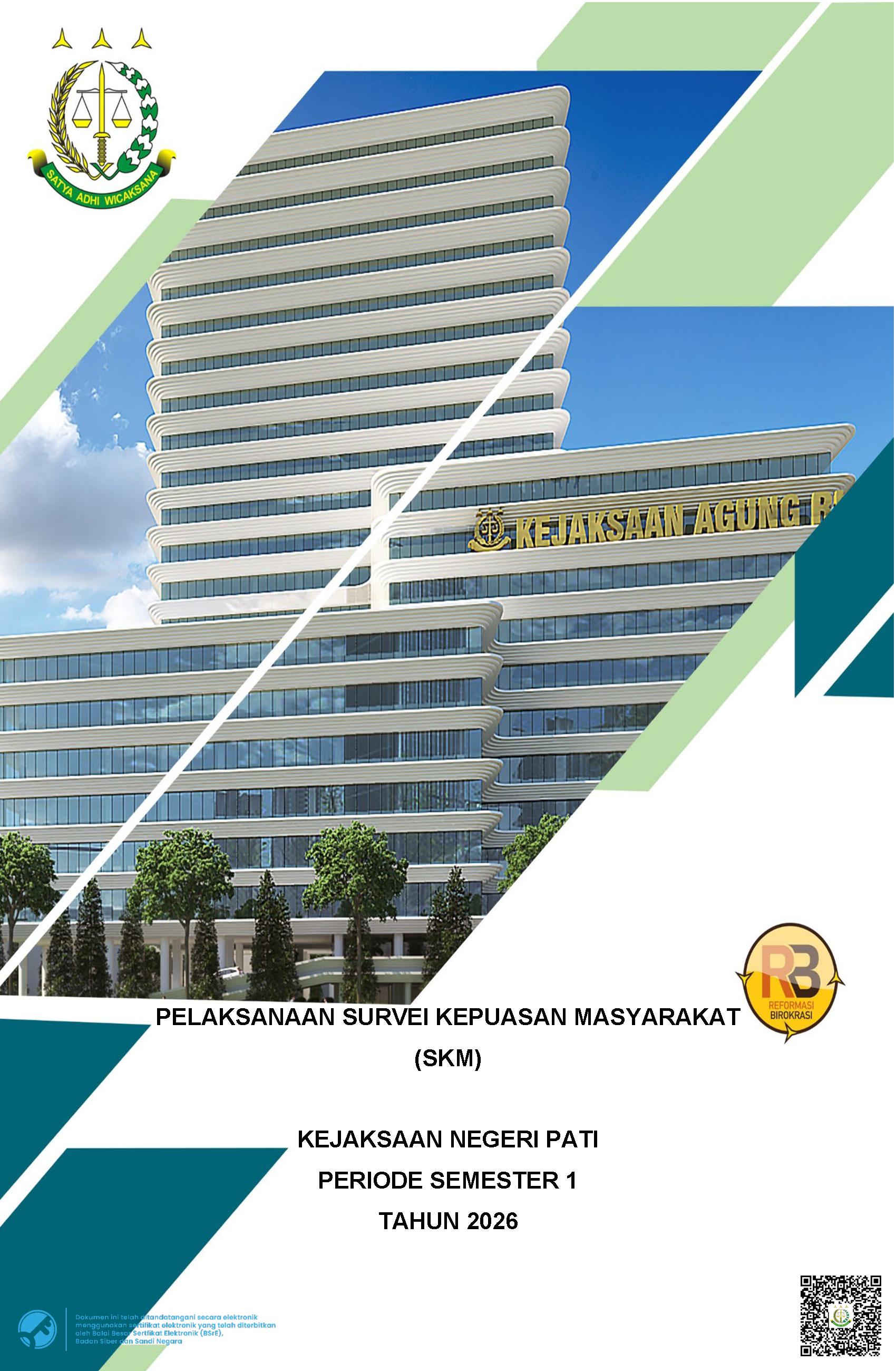 Indeks Kepuasan Masyarakat Kejaksaan Negeri Pati Triwulan II Tahun 2026